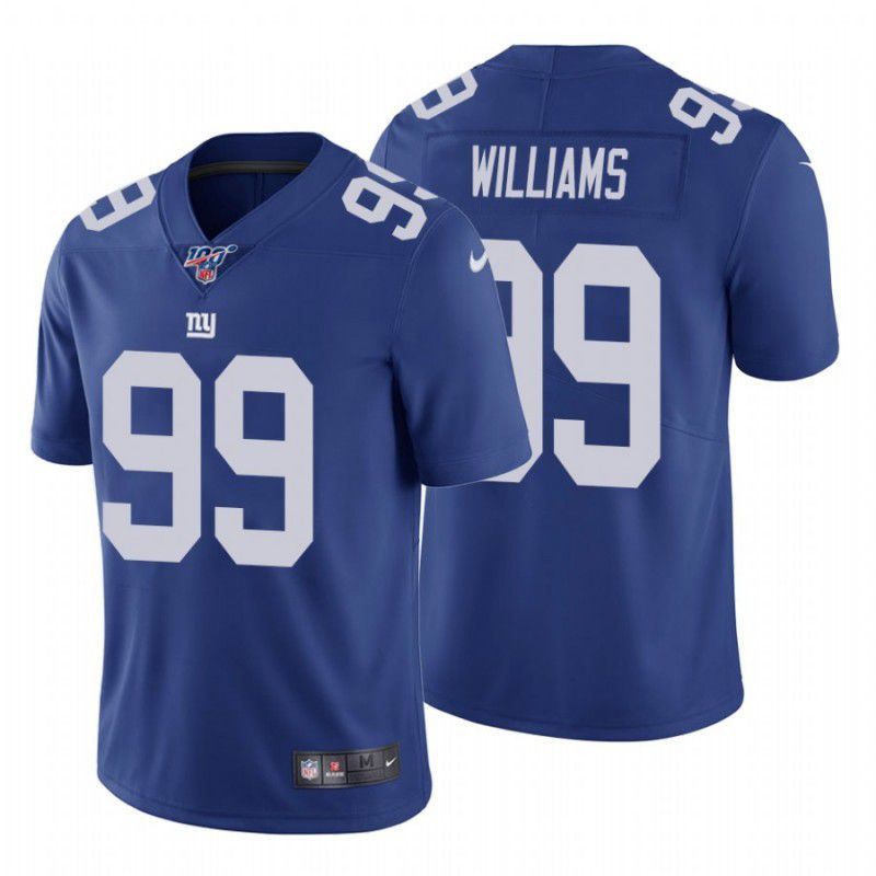 Men New York Giants 99 Leonard Williams Nike Royal 100th Vapor Limited NFL Jersey